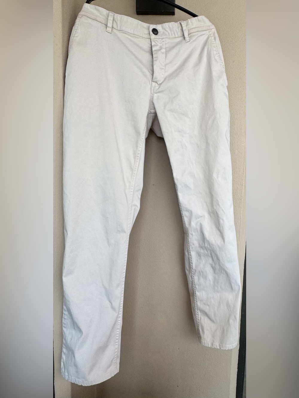 BOSS Hugo Boss Mens Light Beige Chino Pants Slim Twill Stretch Pockets *34”/30”